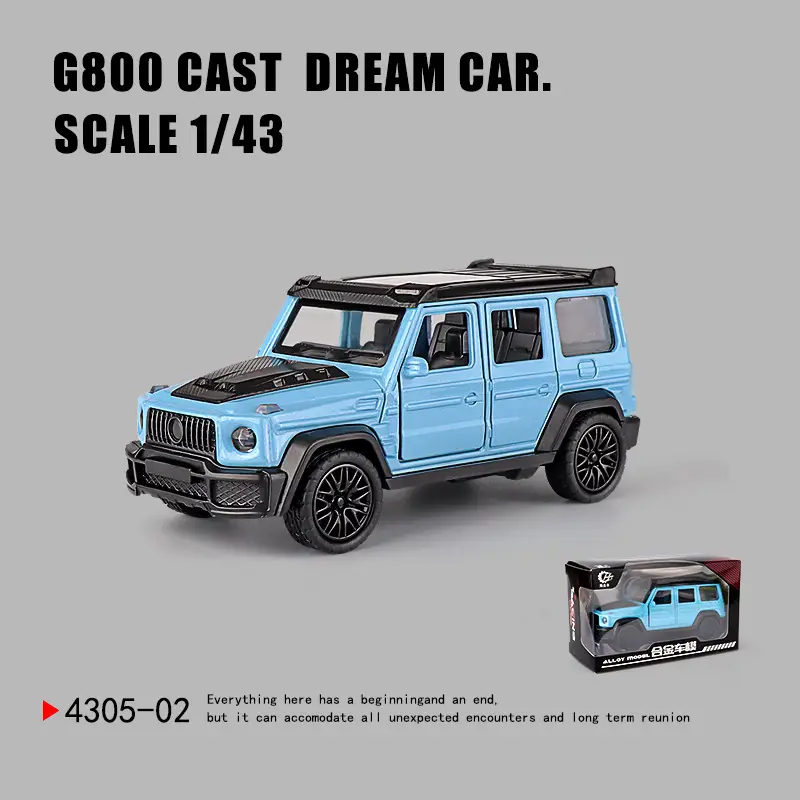 Three-Door Rross-Country Alloy Artificial Off-Road Sports Car Model Kidsren's Pull-Back Toy Car Batch