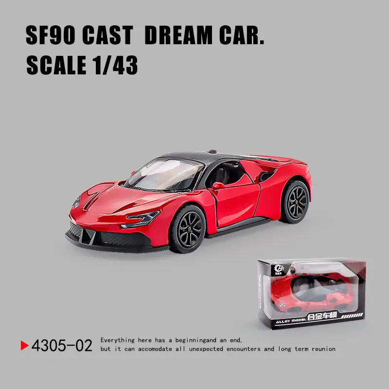 Three-Door Rross-Country Alloy Artificial Off-Road Sports Car Model Kidsren's Pull-Back Toy Car Batch