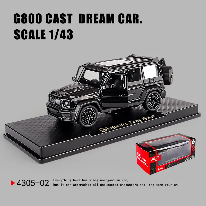 Three-Door Rross-Country Alloy Artificial Off-Road Sports Car Model Kidsren's Pull-Back Toy Car Batch
