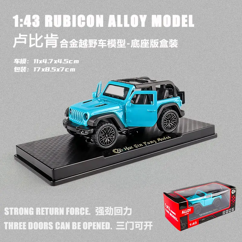 Three-Door Rross-Country Alloy Artificial Off-Road Sports Car Model Kidsren's Pull-Back Toy Car Batch