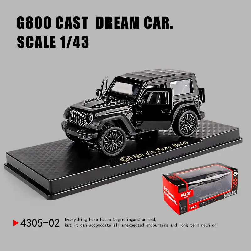 Three-Door Rross-Country Alloy Artificial Off-Road Sports Car Model Kidsren's Pull-Back Toy Car Batch