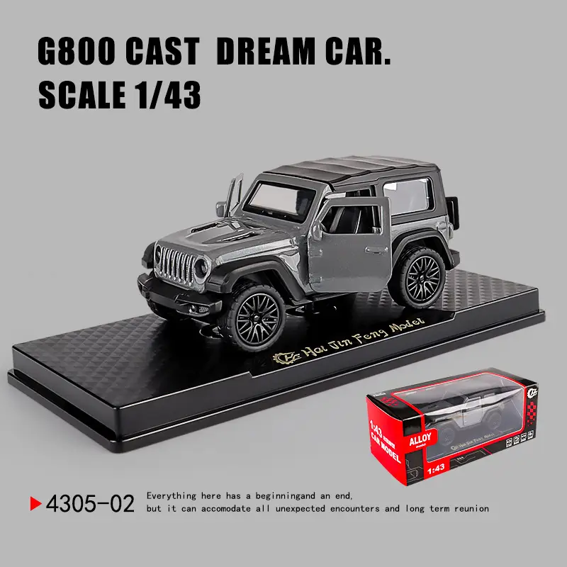 Three-Door Rross-Country Alloy Artificial Off-Road Sports Car Model Kidsren's Pull-Back Toy Car Batch