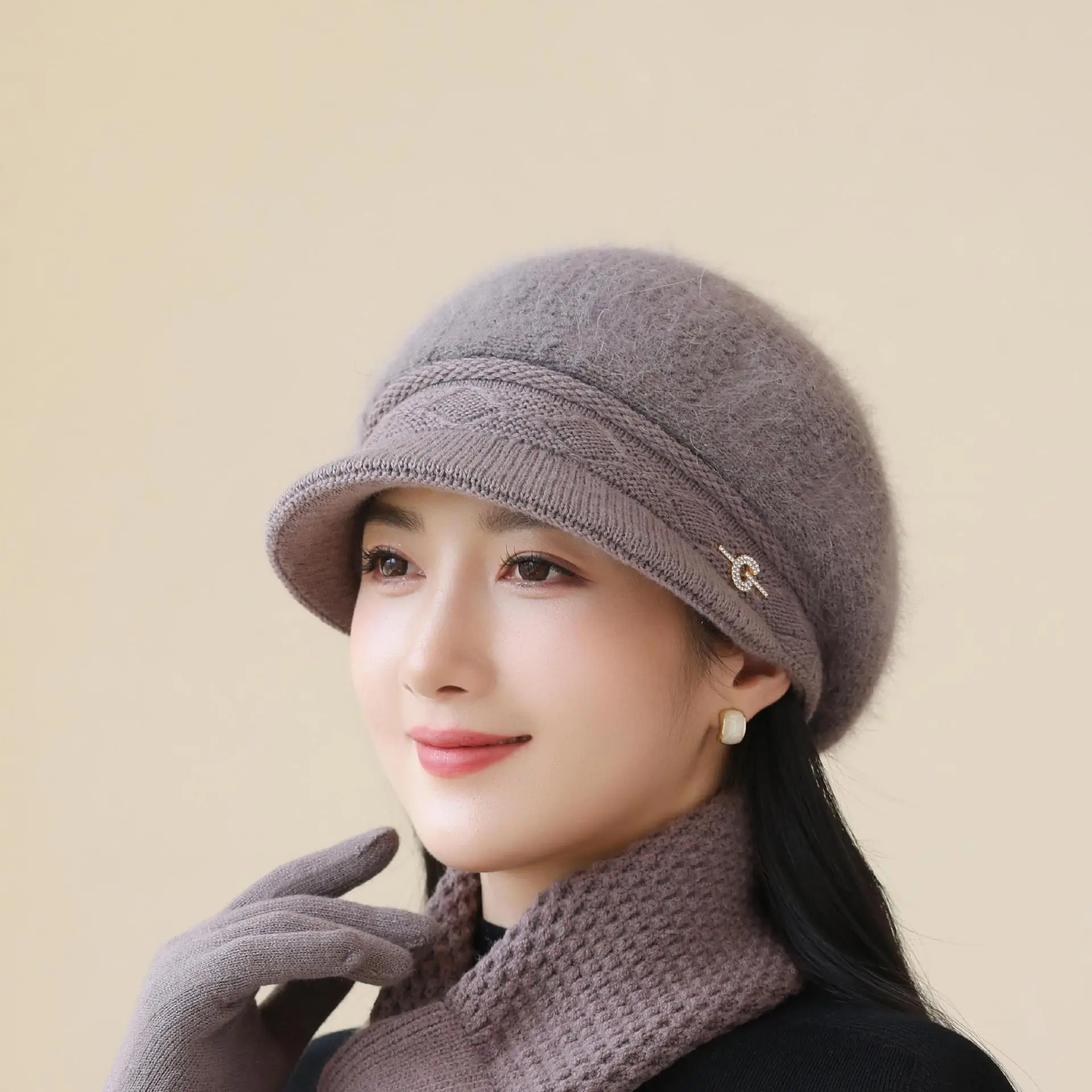 Women Knit Pom-Pom Hat Windproof Winter Warm — feature 11