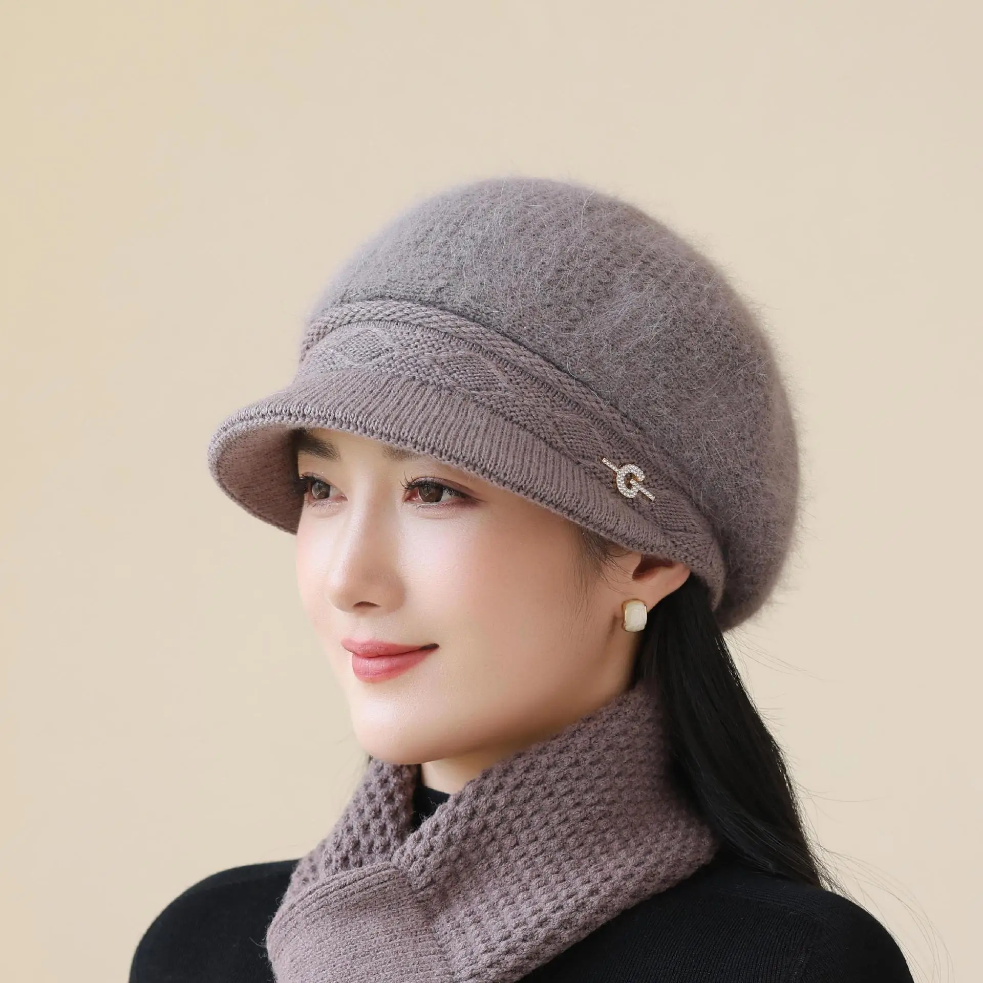 Women Knit Pom-Pom Hat Windproof Winter Warm — feature 12