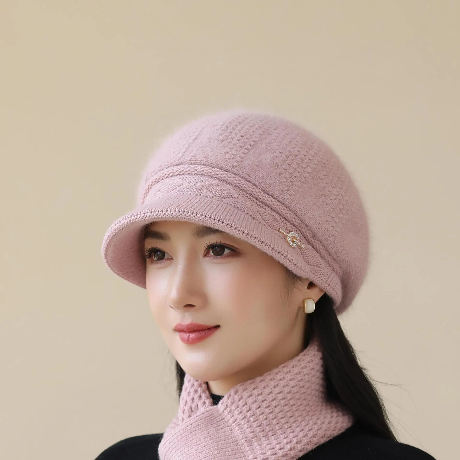 Women Knit Pom-Pom Hat Windproof Winter Warm — feature 16