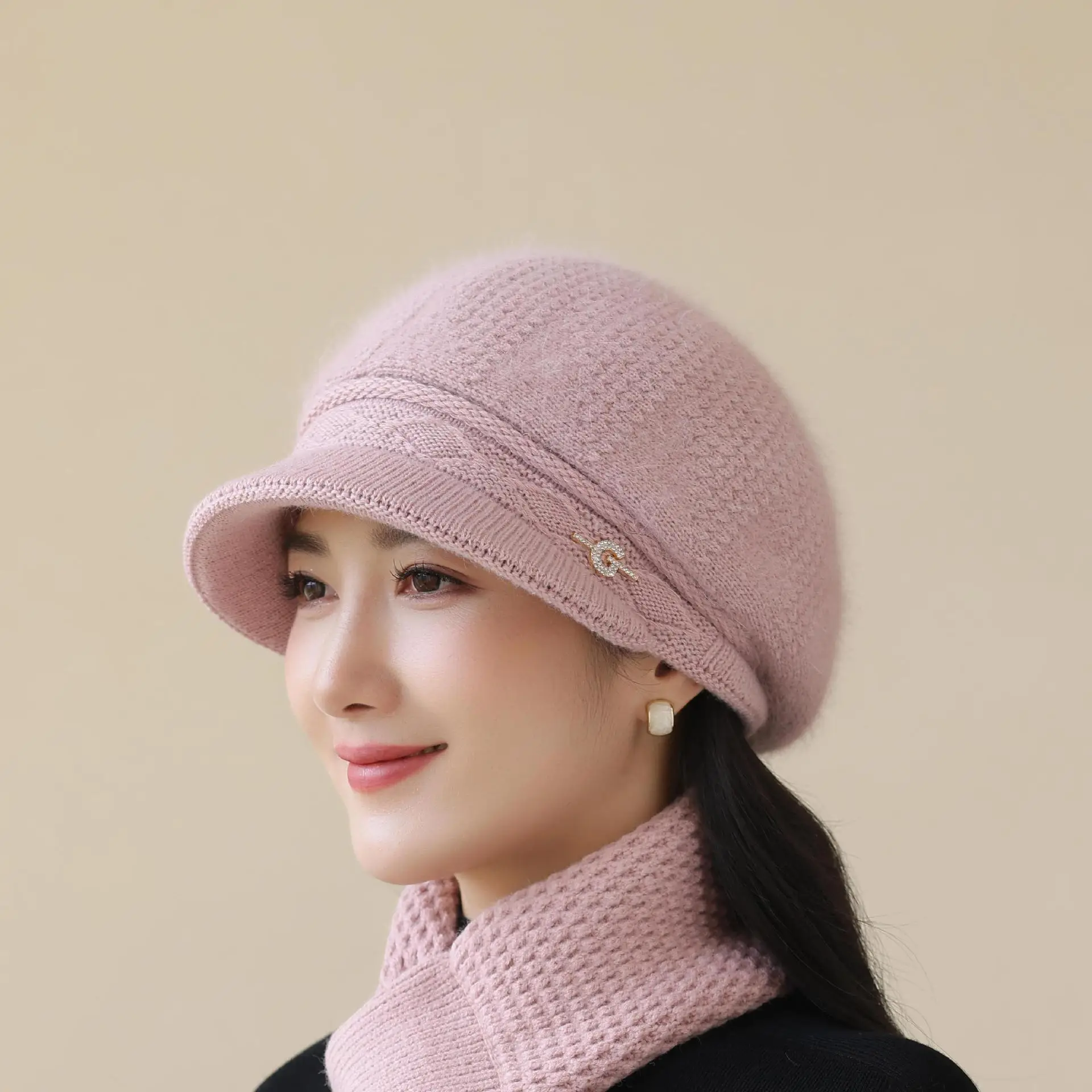 Women Knit Pom-Pom Hat Windproof Winter Warm — feature 17