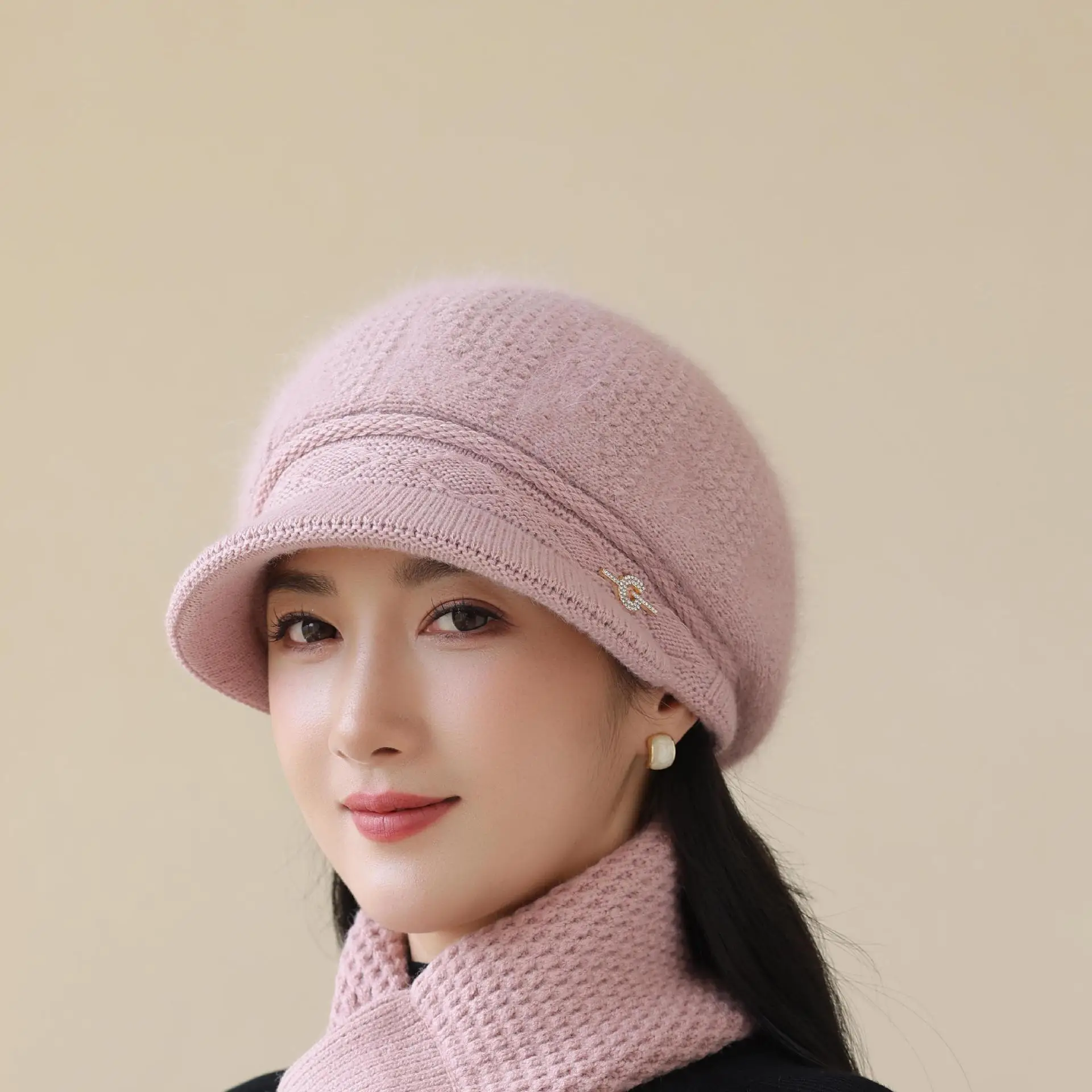 Women Knit Pom-Pom Hat Windproof Winter Warm — feature 18