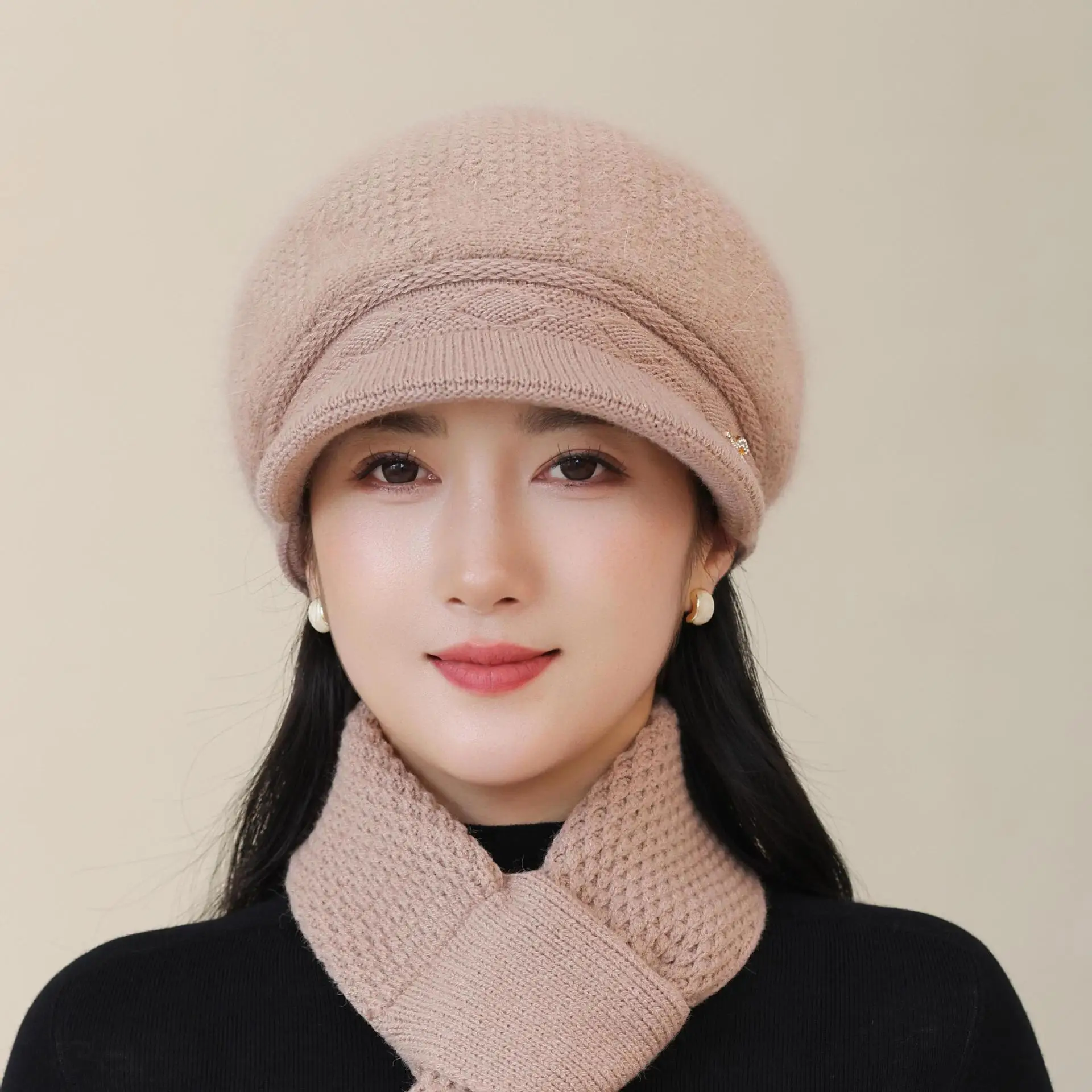 Women Knit Pom-Pom Hat Windproof Winter Warm — feature 4