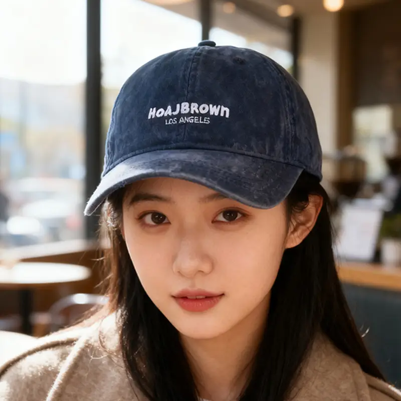 Maroon Embroidered Baseball Cap Large Head - Image 7