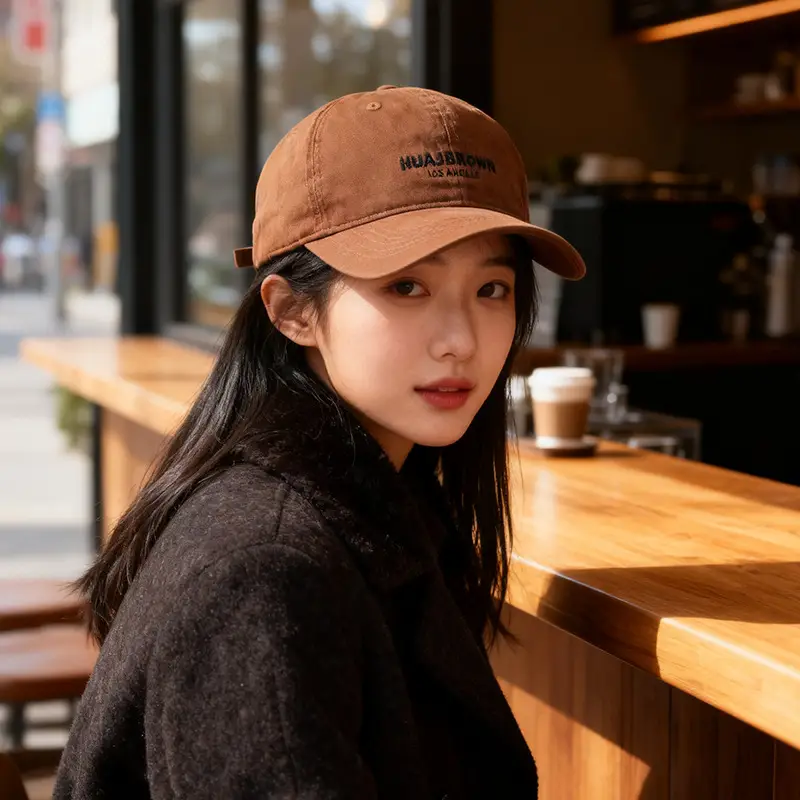 Maroon Embroidered Baseball Cap Large Head - Image 5
