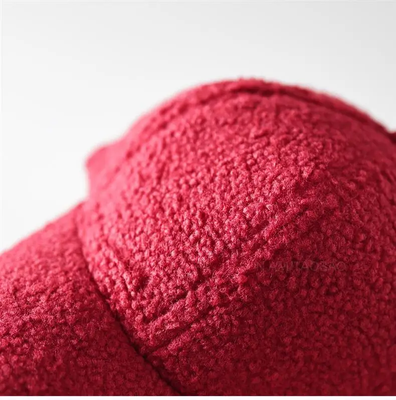 White Wool Baseball Cap Warm Windproof Men Women — feature 14