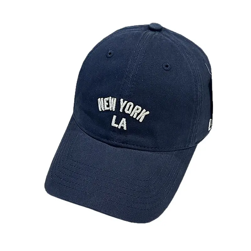 Women White NY LA Baseball Cap Wide Brim - Image 14