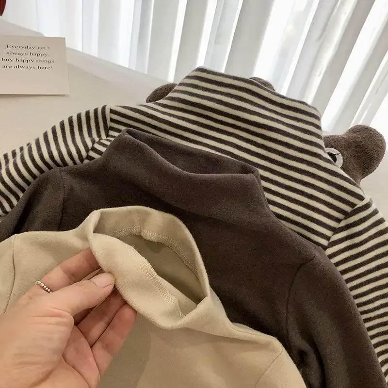 Brown Long Sleeve T-Shirt for Girls Autumn Winter - Image 6