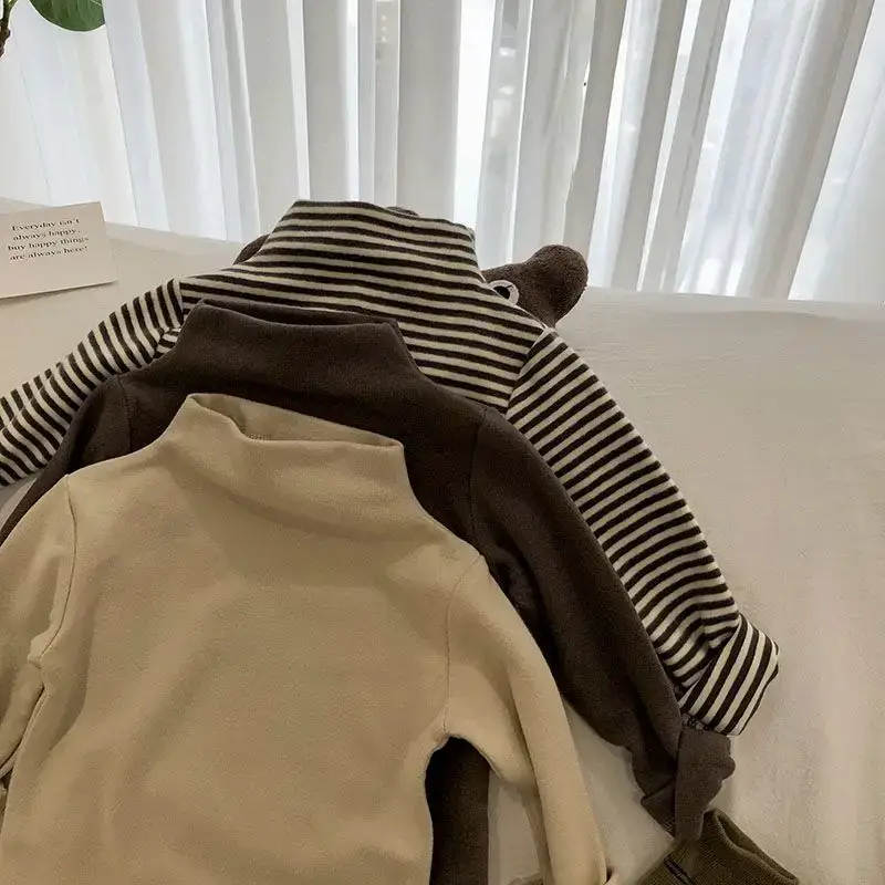 Brown Long Sleeve T-Shirt for Girls Autumn Winter - Image 8