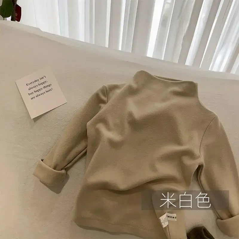 Brown Long Sleeve T-Shirt for Girls Autumn Winter - Image 4