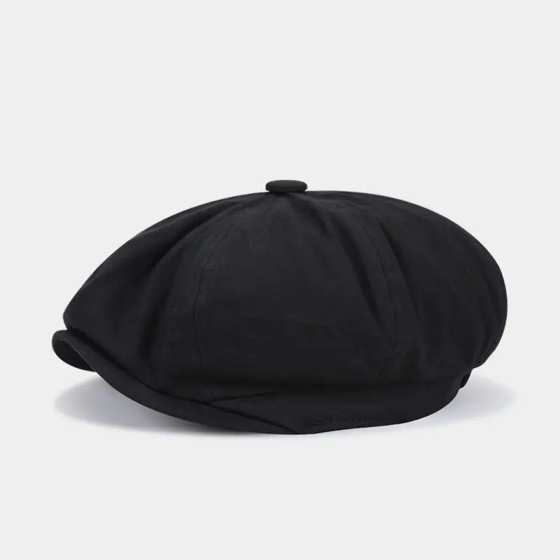 Men's European Style Octagonal Hat Brown Pure Cotton — feature 13