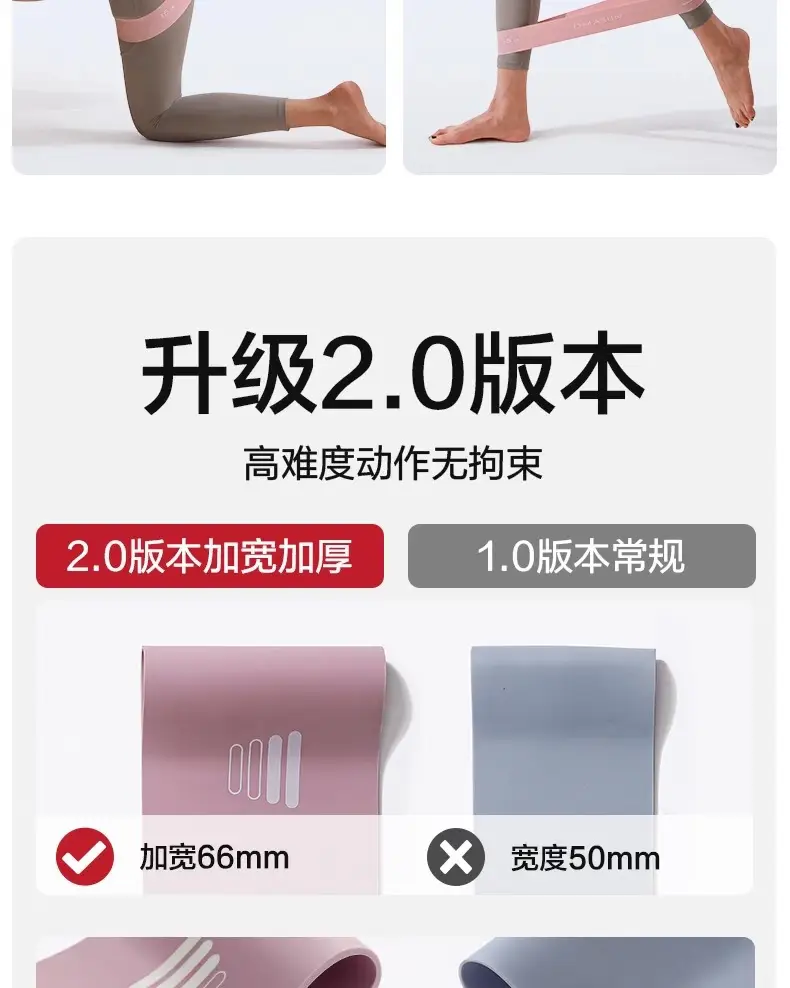 Silicone Elastic Hip Training Resistance Band Yoga Elastic Circle Buttocks Strength Training Artifact Fitness Leg Training Resistance Band — feature 6