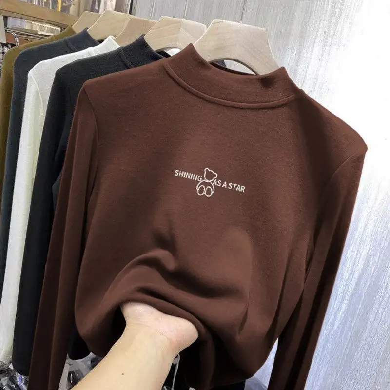 Girls German Velvet T-Shirt Black Long Sleeve - Image 30