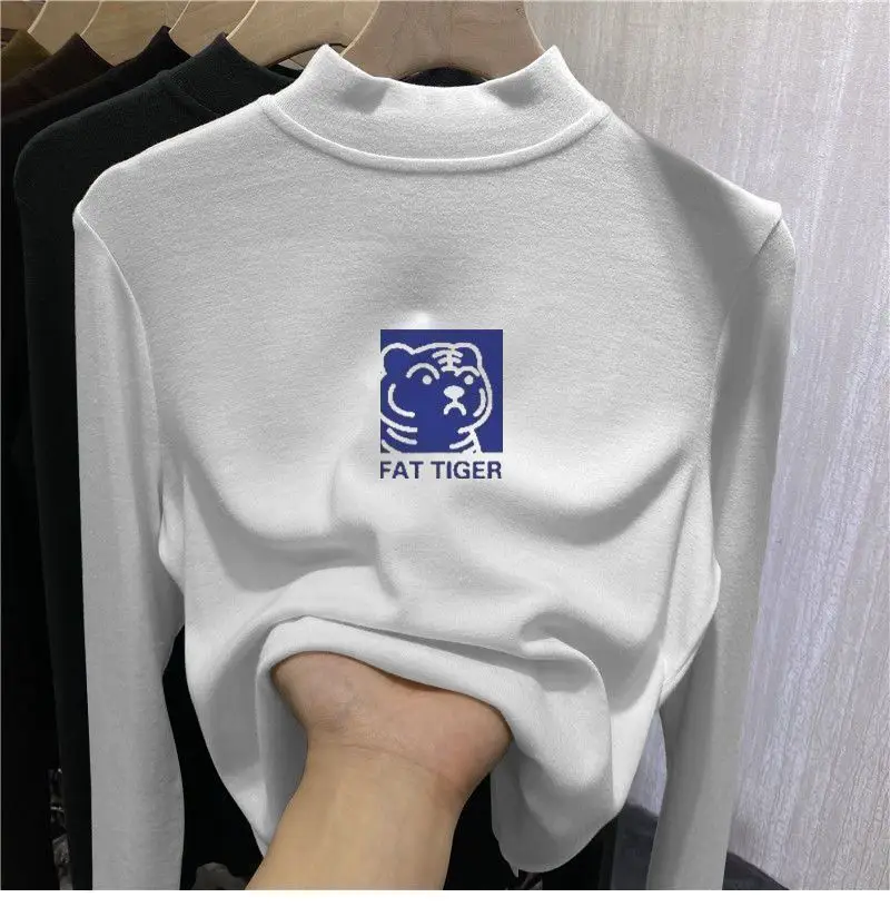 Girls German Velvet T-Shirt Black Long Sleeve — feature 10