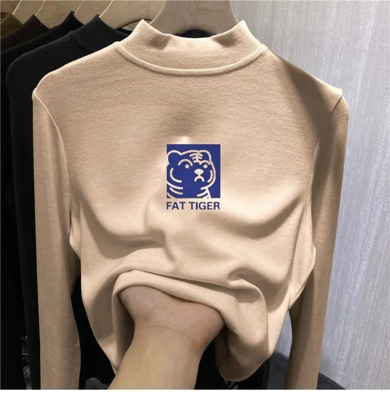 Girls German Velvet T-Shirt Black Long Sleeve — feature 11