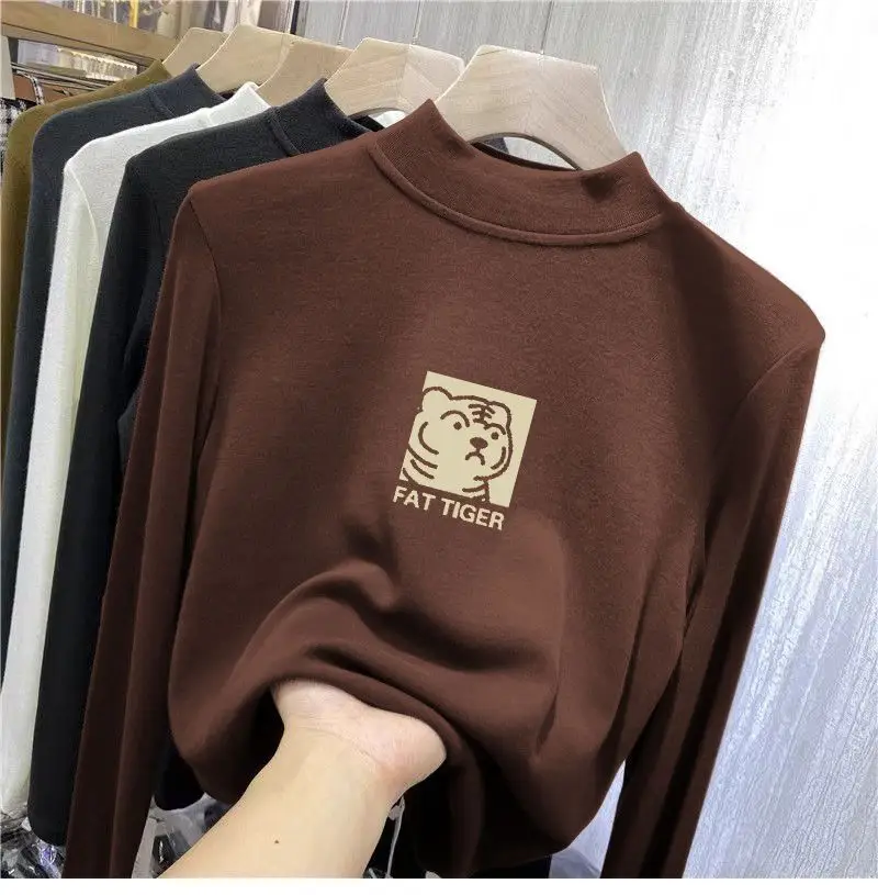 Girls German Velvet T-Shirt Black Long Sleeve — feature 8
