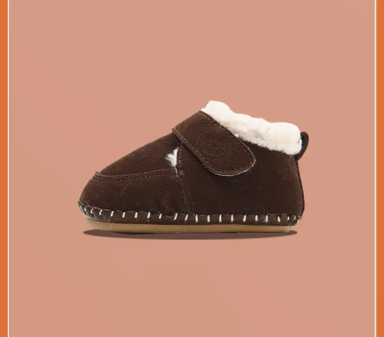 Fleece Lined Warm Baby Shoes Mango Yellow 3-6-12M — feature 30