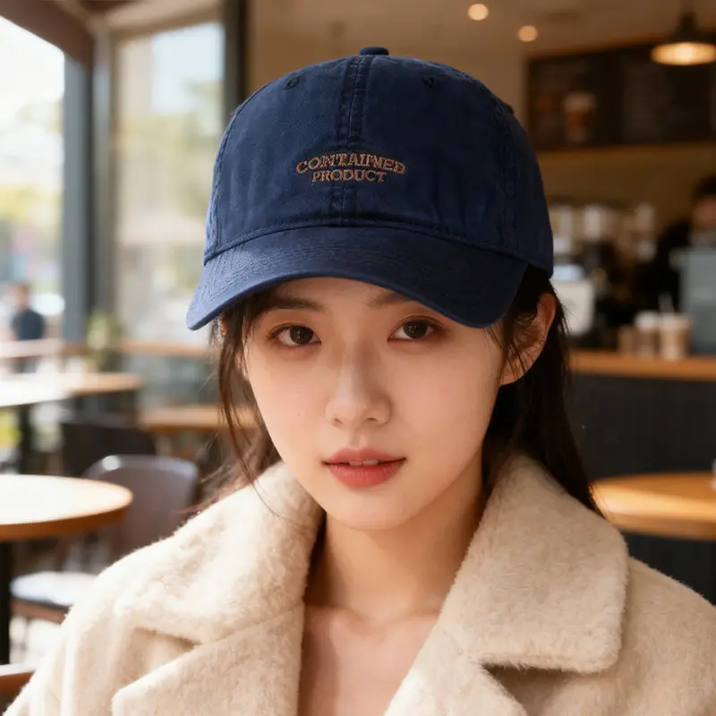Korean Letter Embroidered Baseball Cap for Women - Image 10