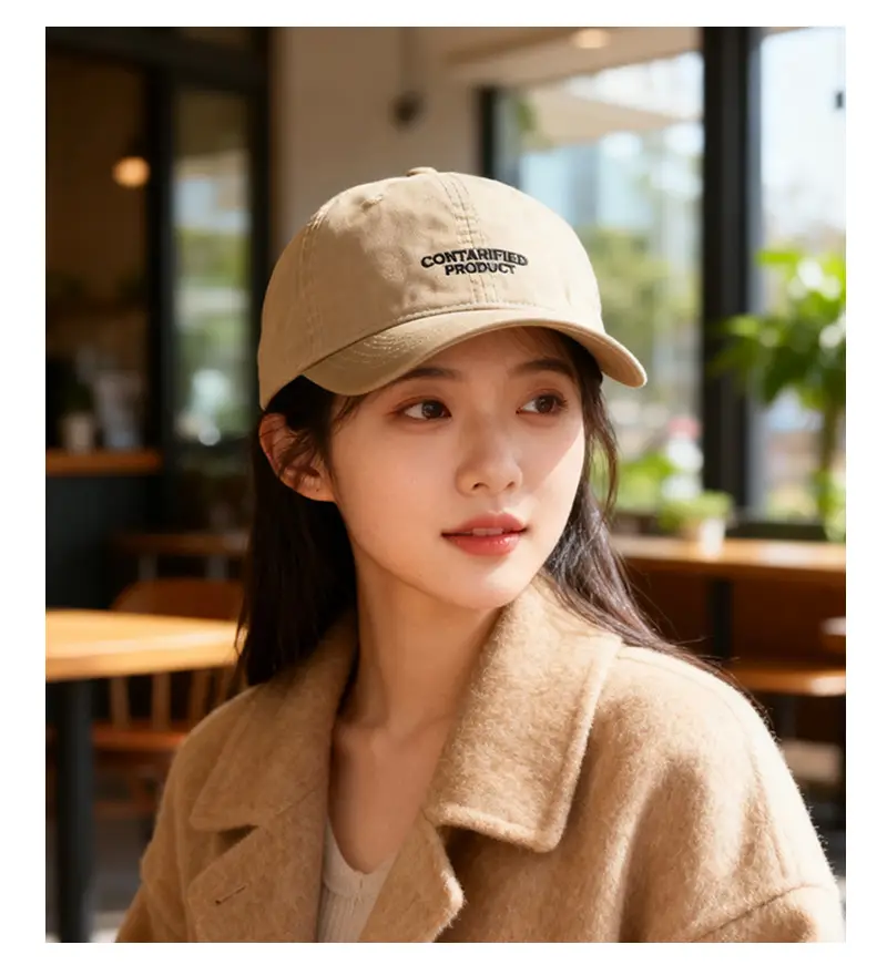 Korean Letter Embroidered Baseball Cap for Women — feature 10