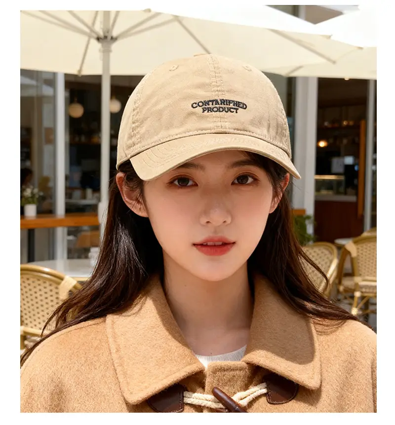 Korean Letter Embroidered Baseball Cap for Women — feature 11