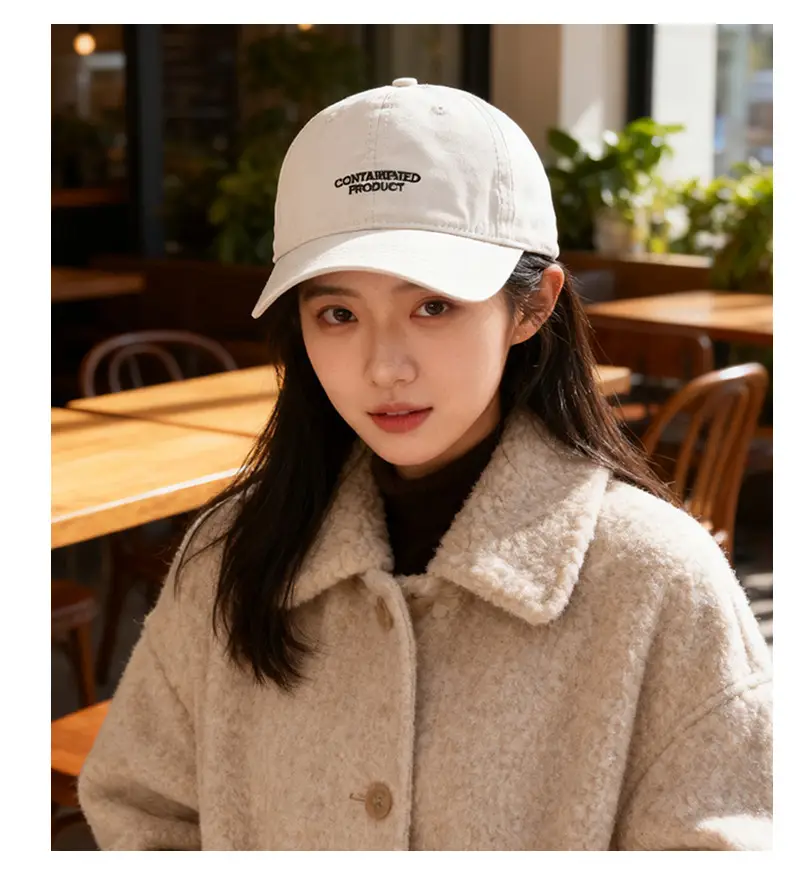 Korean Letter Embroidered Baseball Cap for Women — feature 13