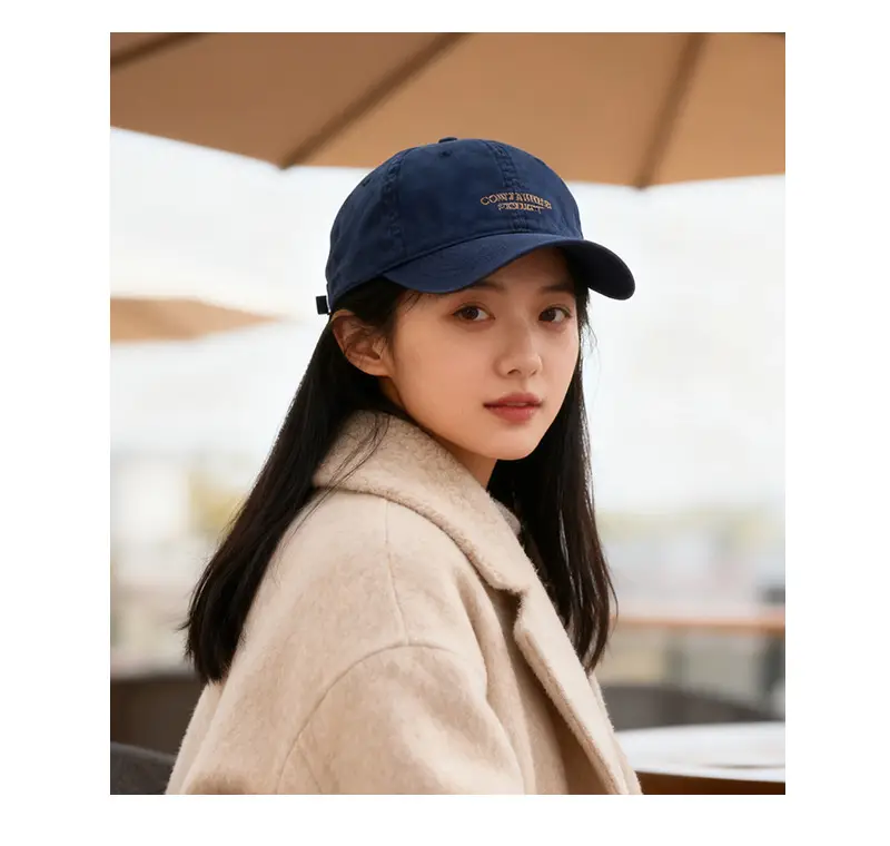 Korean Letter Embroidered Baseball Cap for Women — feature 6
