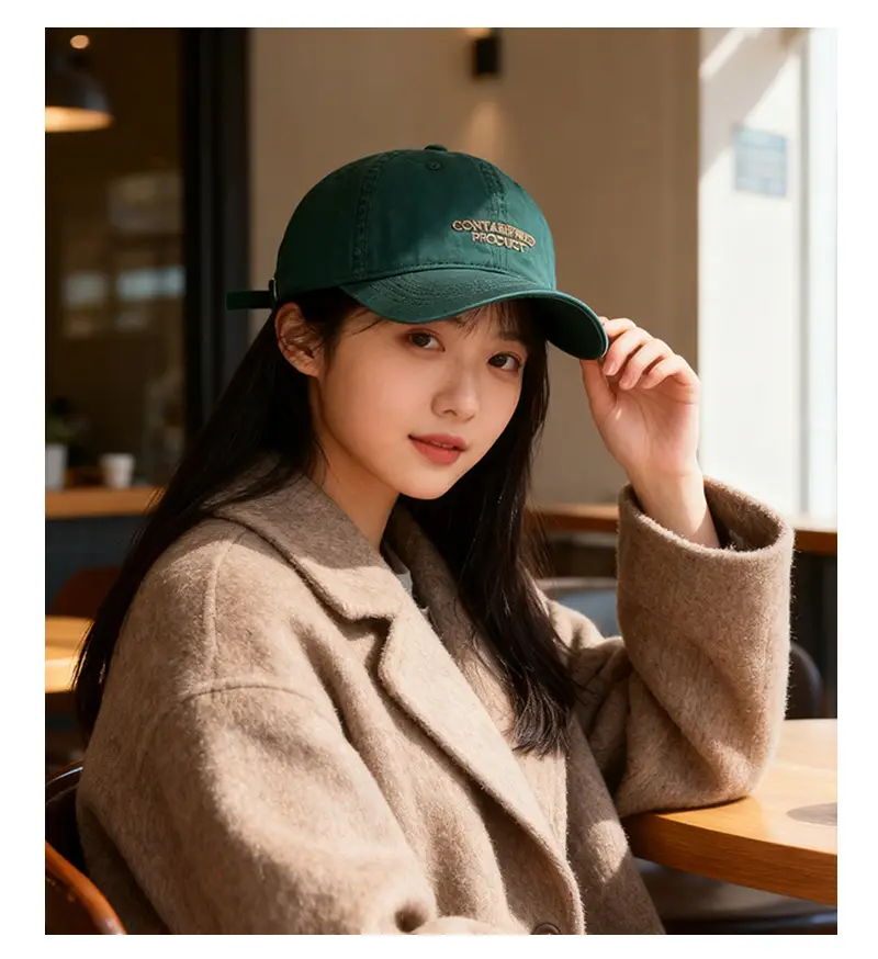 Korean Letter Embroidered Baseball Cap for Women — feature 7