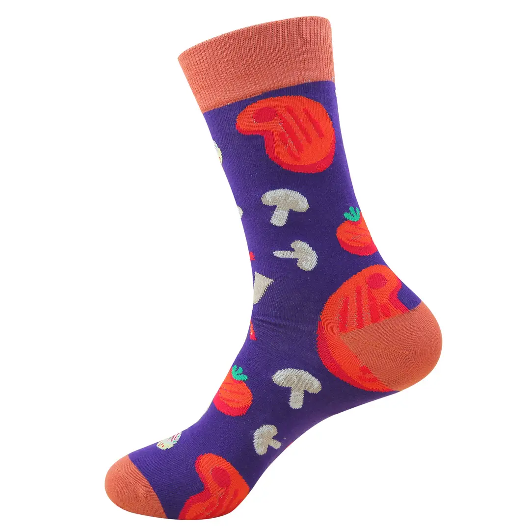 In-Stock Autumn New Men's Mid-Calf Socks Santa Claus Reindeer Cartoon Anime Cotton Socks