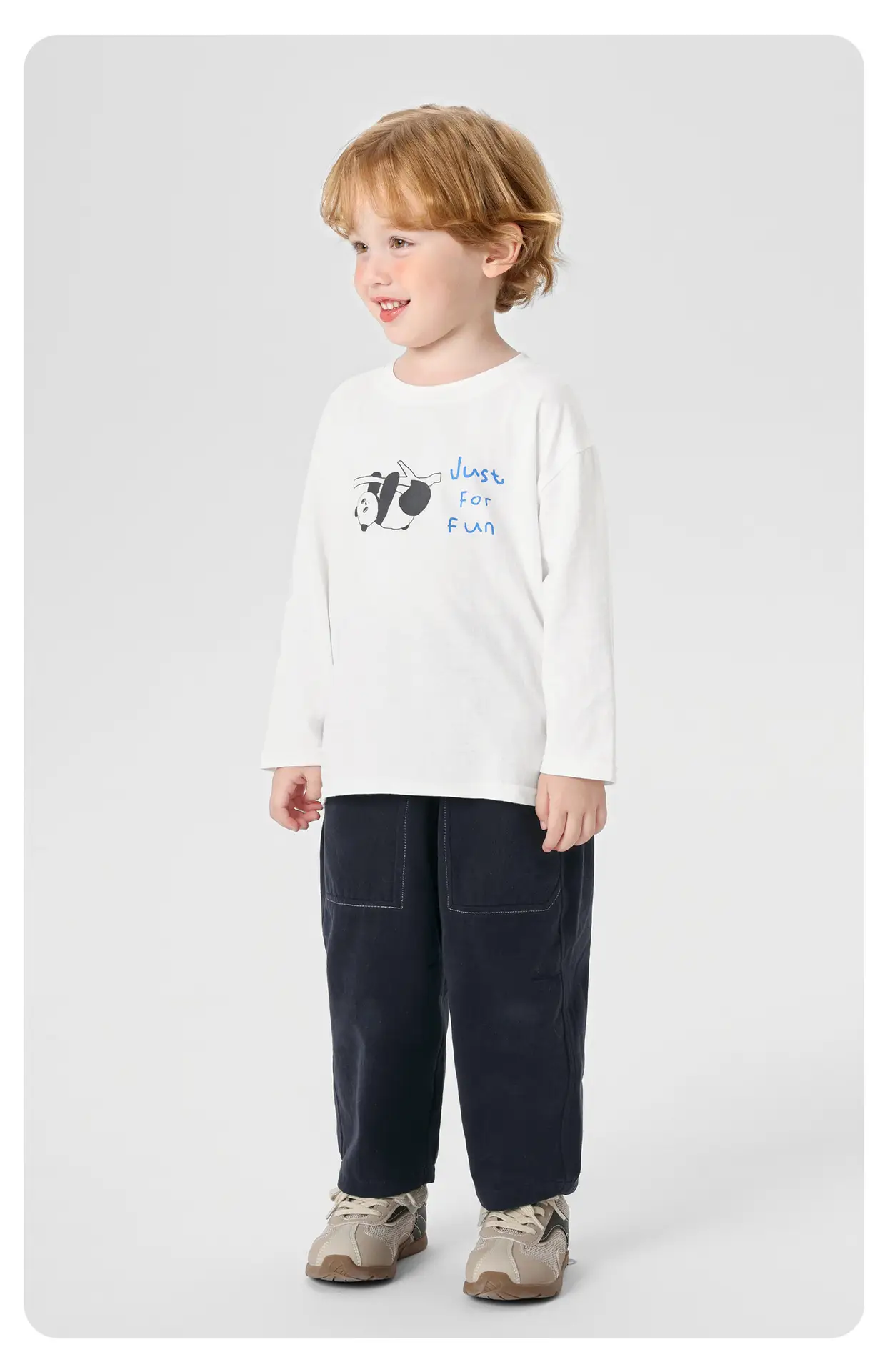 Right European Boys Cartoon Long Sleeve T-Shirt White — feature 19