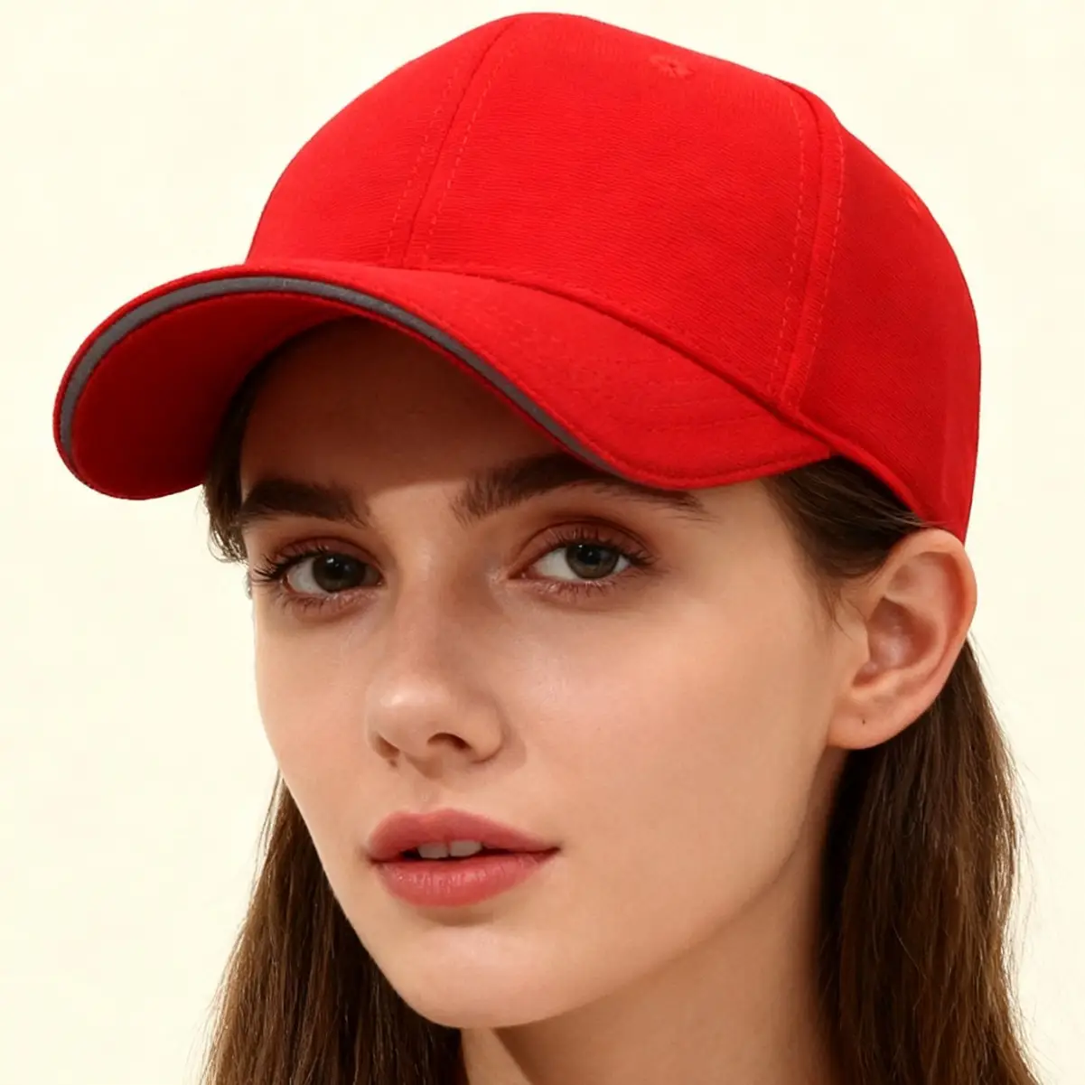Blue Wide Brim Baseball Cap for Women