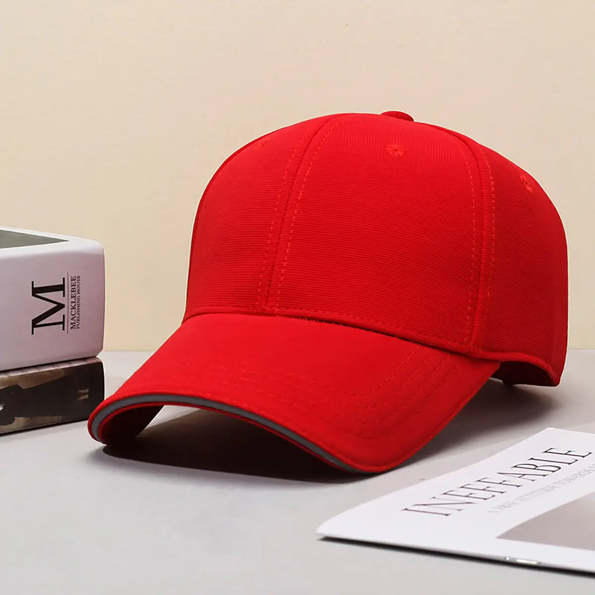 Blue Wide Brim Baseball Cap for Women