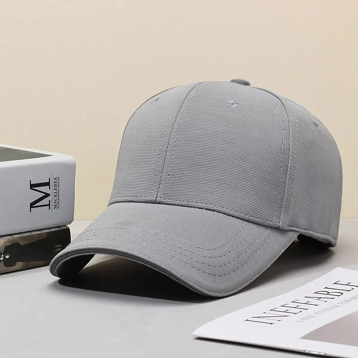 Blue Wide Brim Baseball Cap for Women
