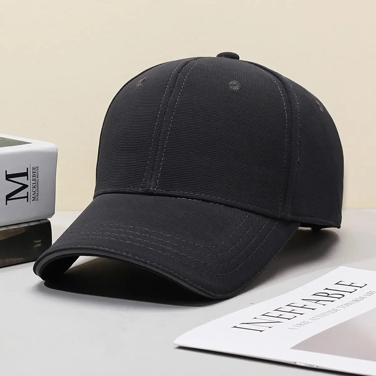 Blue Wide Brim Baseball Cap for Women