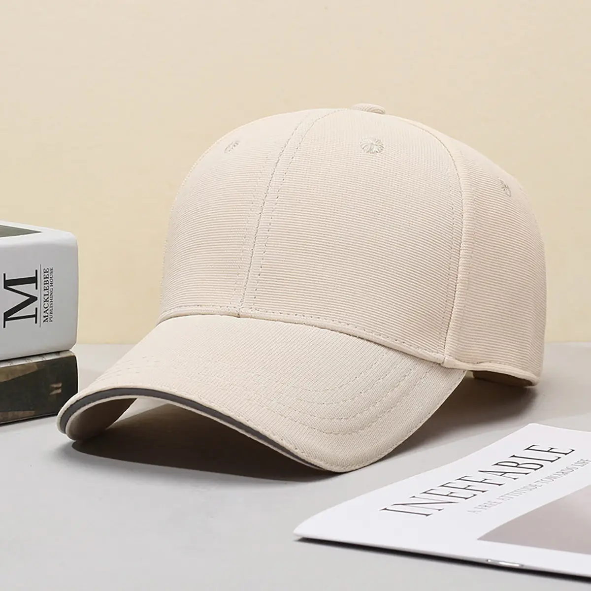 Blue Wide Brim Baseball Cap for Women