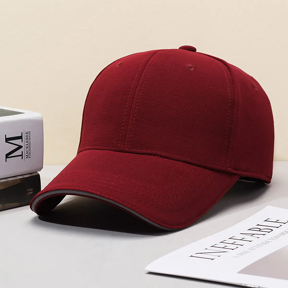 Blue Wide Brim Baseball Cap for Women