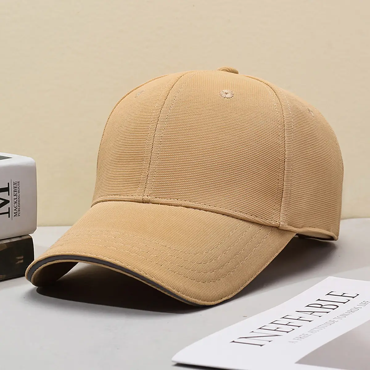 Blue Wide Brim Baseball Cap for Women