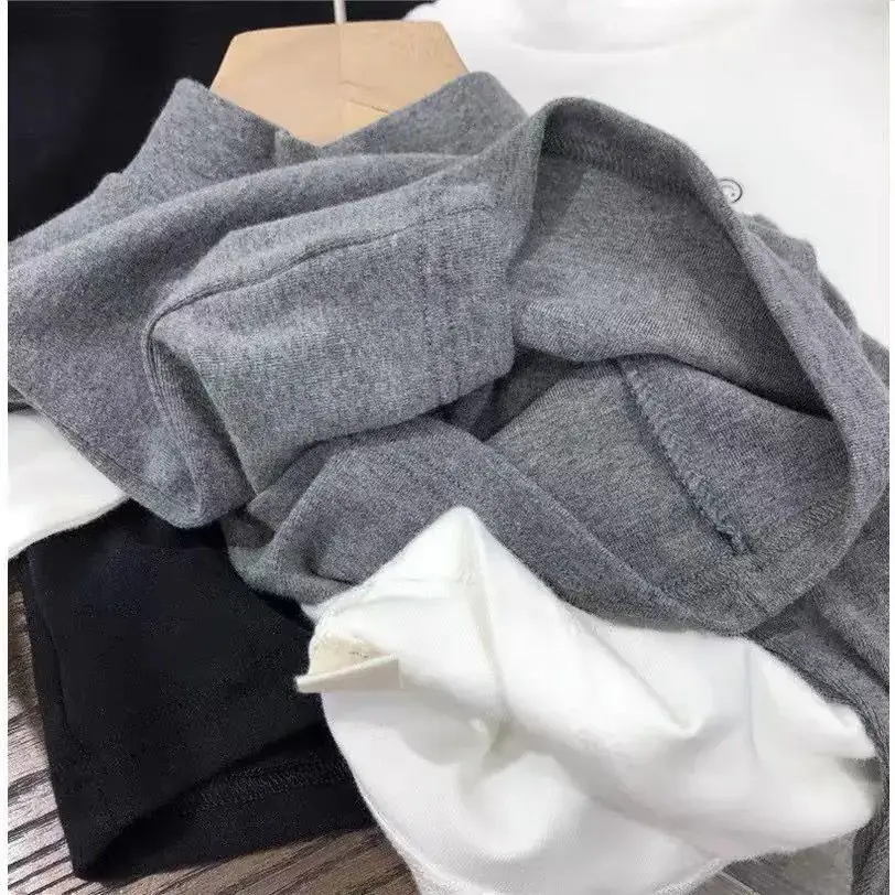 2024 Kids Warm Grey Turtleneck T-Shirt — feature 3