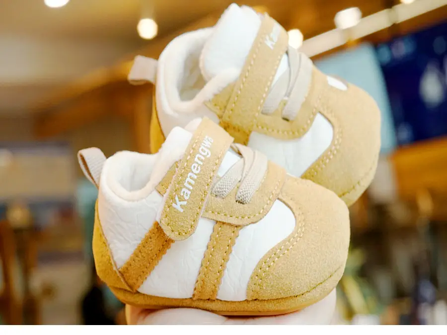 Baby Shoes White Black Fleece Lined Winter 0-1Y — feature 7
