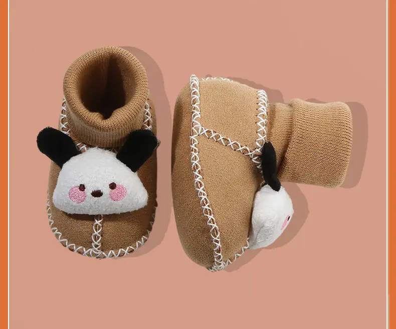 Warm Fleece Lined Newborn Baby Shoes 3 Pair — feature 28