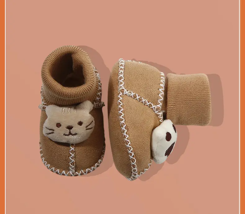 Warm Fleece Lined Newborn Baby Shoes 3 Pair — feature 31