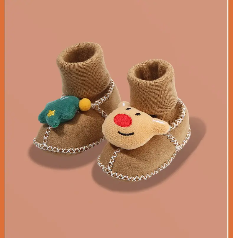 Warm Fleece Lined Newborn Baby Shoes 3 Pair — feature 33
