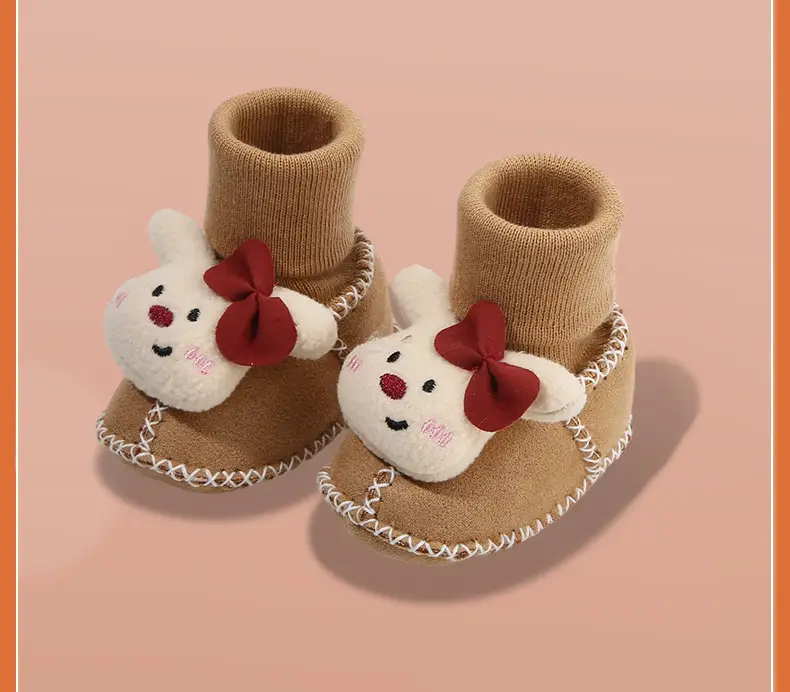 Warm Fleece Lined Newborn Baby Shoes 3 Pair — feature 36