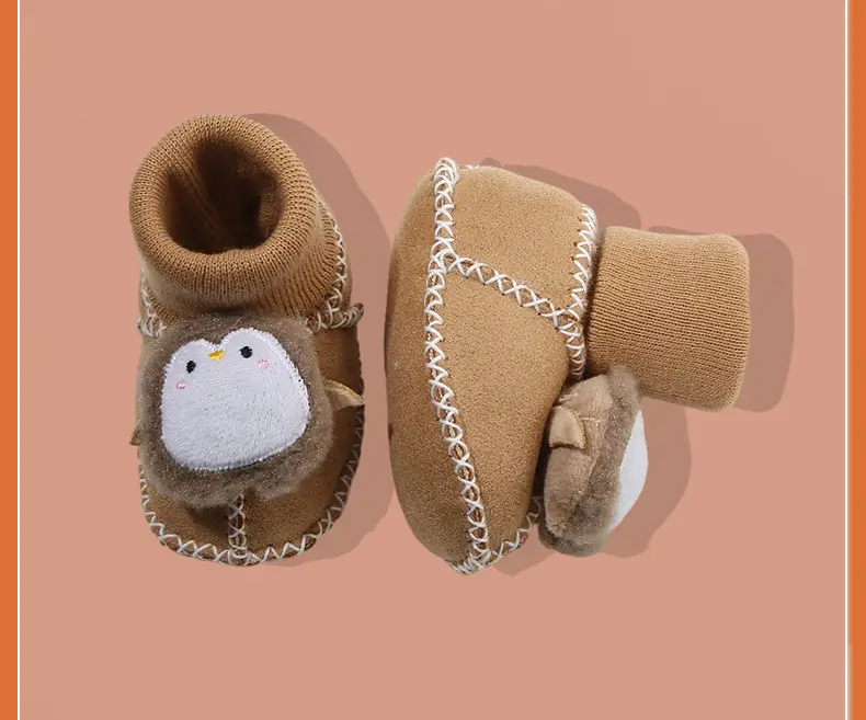 Warm Fleece Lined Newborn Baby Shoes 3 Pair — feature 40