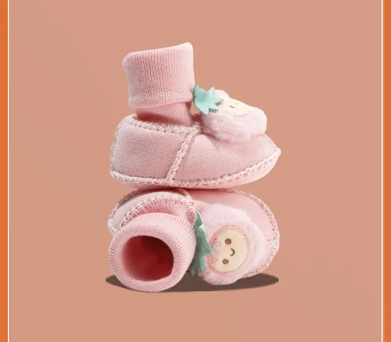 Warm Fleece Lined Newborn Baby Shoes 3 Pair — feature 41