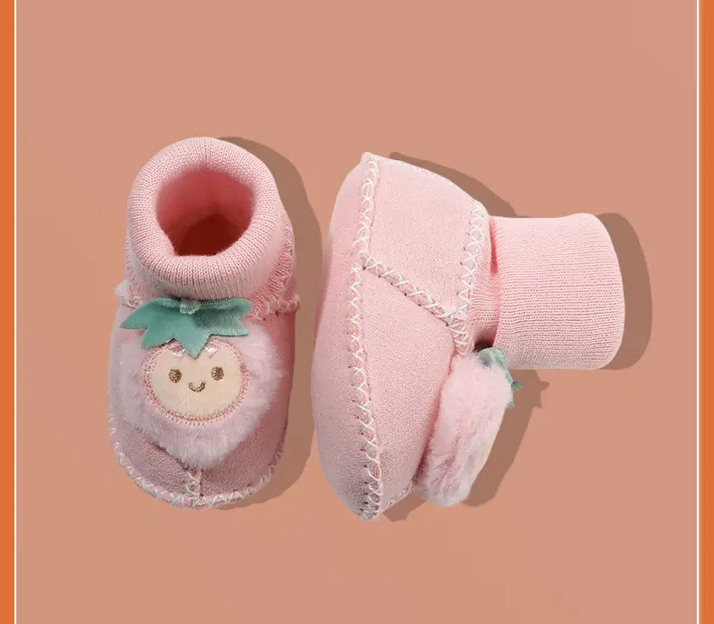 Warm Fleece Lined Newborn Baby Shoes 3 Pair — feature 43
